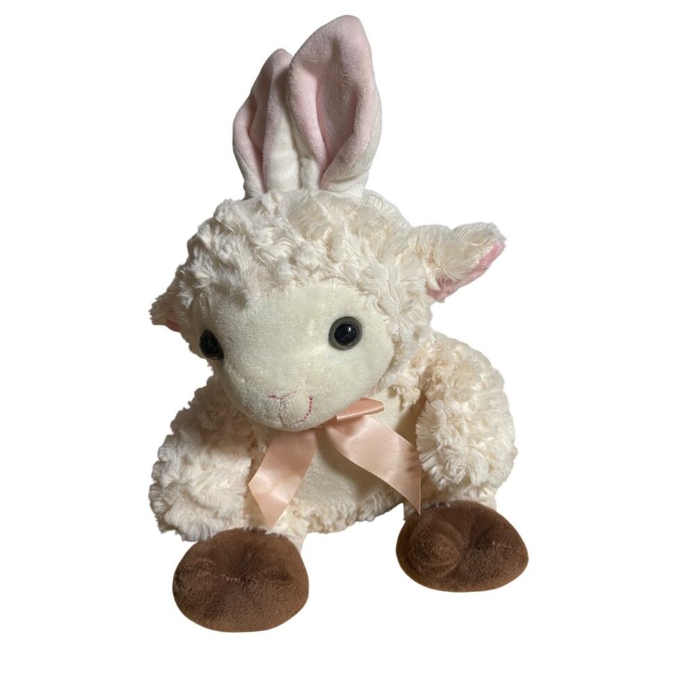 Plush Lamb Stuffed Animal With Bunny Ears Kellytoy Easter 10 Inches 2019